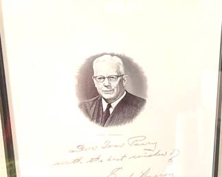 Justice Earl Warren Photo and Signature