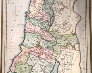 45. Judaea Seu Doudecim Tribus (map 10" x 14")