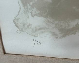 58. Signed Lithograph by Chaim Gross '76 "Homage to the Parrous" 1/75 (28.5" x 25")