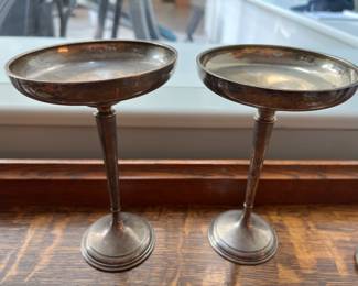 129. Pair of Sterling Chalices