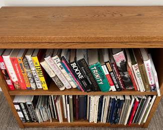 6. Oak Two Shelf Bookcase (36" x 12.5" x 30")