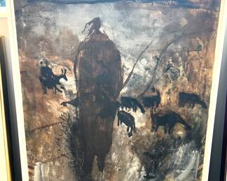 64. Signed Abstract Painting (29.5" x 41")