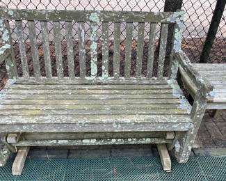177. Teak Glider by Outdoor Classics