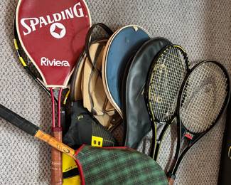 163. Collection of Vintage Tennis Racquets