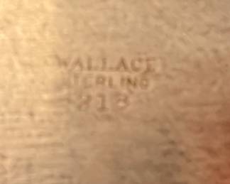 132. Wallace Sterling Scallop Edged Serving Dish