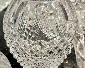 77. Lead Cut Crystal Mini Vase 4 1/2"