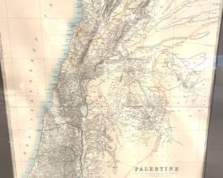 37. Palestine - TB Johnston, Geographer to the Queen (map 17" x 22")