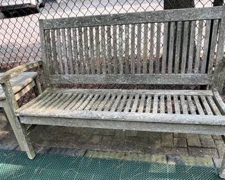 178. Teak Bench by Outdoor Classics
179. Pair of Teak End Tables