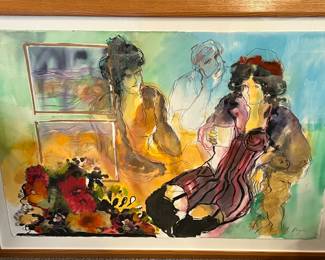 Batia Magal (1953) Original Mixed Media Painting
