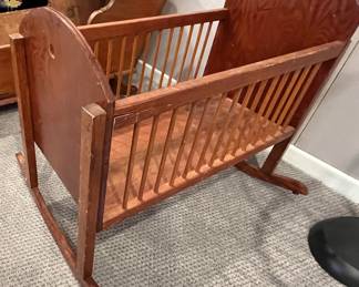 24. Handmade Cradle (30" x 24" x 26")