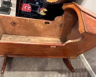 25. Vintage Baby Cradle c. 1850's (24" x 44" x 26")