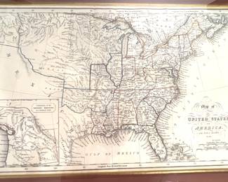53. Map of the United States of America and Nova Scotia (map 16" x 10")