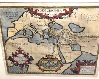 34. Geographia Sacra (map 20" x 15")
