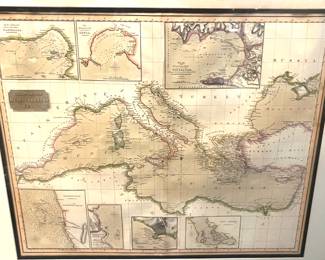 33. Chart of the Mediterranean Sea (map 24" x 19.5")