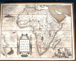 54. African Graeci Libyan App 1570 (map 20" x 15.5")