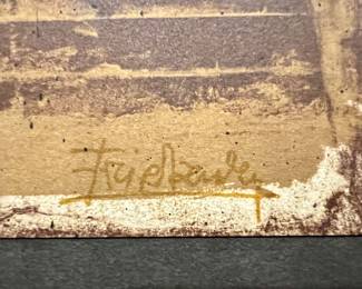 66b. Singed Lithograph by J. Friedlander 4/1000