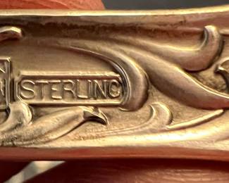 120. 12 Sterling Oyster Forks
121. 12 Sterling Soup Spoons
122. 9 Sterling Tea Spoons
123. 1 Sterling Serving Spoon
124. 1 Sterling Ladle