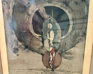 62. Original Etching by Gaefgen "Saturnia" (25" x 29")