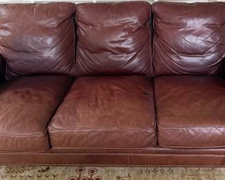 Brown Leather Couch