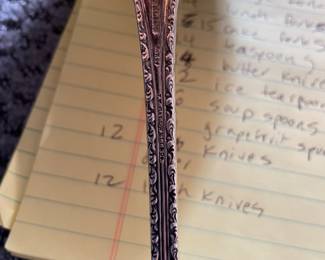 104. J.E. Caldwell Sterling Silver Punch/Soup Ladle w/Monogram 13"