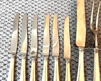 116. Gorham Sterling 6pc Knife Set
117. Gorham Sterling 2pc Carving Set