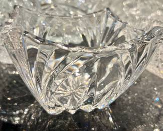 70. Orrefors Sweden Crystal 6" Tulip Candy Dish Bowl