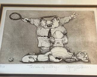 " Thrill of Victory" Lithograph 48/150 by Gary Patterson
