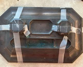 150. Antique Brass Desk Set