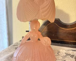 vintage vanity southern belle doll lamp 
