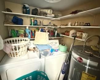 washer, dryer, tools