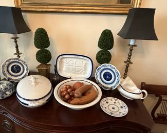 china , lamps , decor , sideboard/dresser