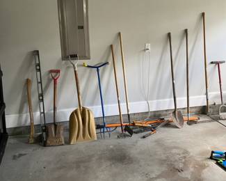 A63 - Yard Tools Priced individually. $5 - $10 each.