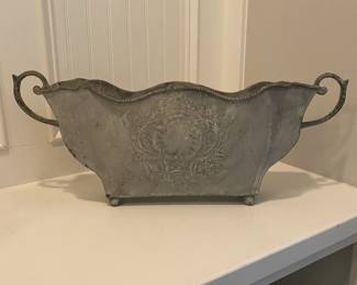 A91 - $15. Metal Planter.