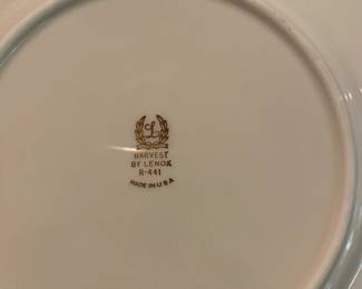 A84 - $30. Harvest by Lenox. 8 dinner plates, 1 Bread & butter.