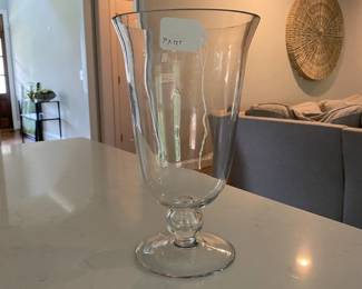 A93 - $10. 12" tall glass vase.