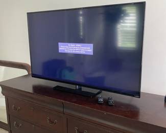 A26 - $30. 50" Vizio TV. Not a smart TV - works with a fire stick. Model SLTYWPLCQZ066133.