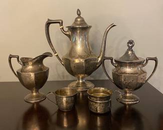 S1 - $950. Sterling Coffee/Tea Set. Includes all 5 pieces.