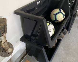 A65 - $25. 2 Plastic Garage Storage Bins