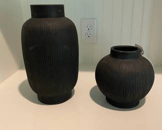 A80 - $20 PAIR. Decorative Vases. 13" & 8".
