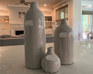 A95 - $20. 3 Pc. Decorative Vases