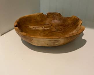 A79 - $15. Decorative Wooden Bowl.