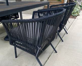A70. $150. Outdoor Patio Set with Umbrella. Chairs are in good condition. Table needs a little sanding and new paint. Structurally sound! Umbrella is in great condition!