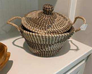 A78 - $12. Decorative Lidded Basket.