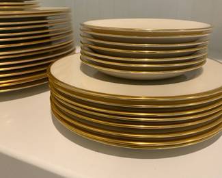 A83 - $100. Lenox Mansfield China (12 of most pieces - 16 of large dinner plates)