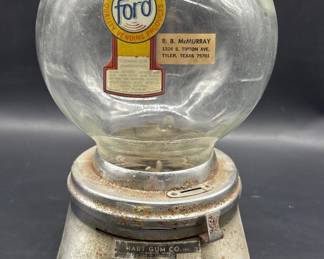 Vintgage Ford 1¢ Gumball Machine