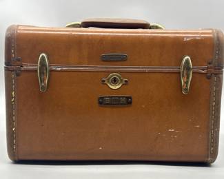 Vintage Brown Train Case