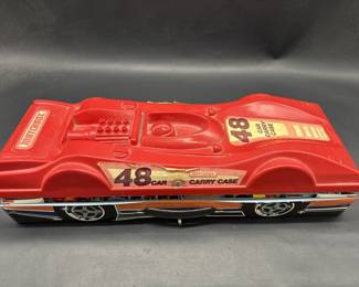 Vtg. Matchbox Car-Shaped Carrying Case w/ Cars