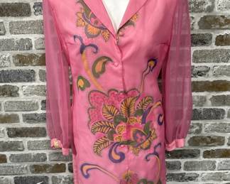 Vintage Alfred Shaheen Dress, Size 10