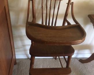 Antique highchair