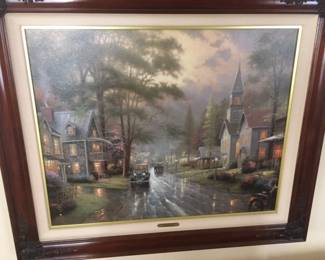 Thomas Kinkade "Hometown Evening"